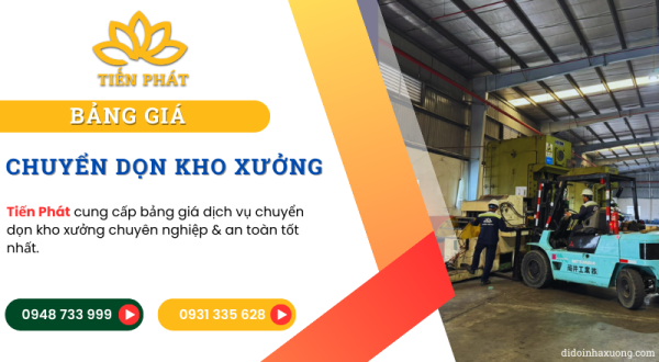 Bang gia chuyen don kho xuong tron goi