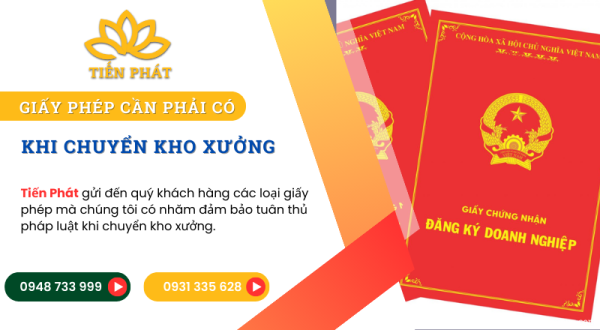 Cac loai giay phep can co khi chuyen kho xuong