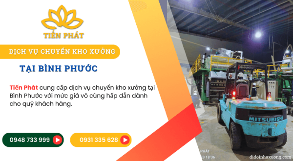 Dich vu chuyen kho xuong tai Binh Phuoc