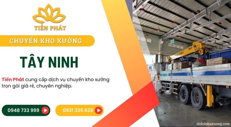 Dịch vụ chuyển kho xưởng Tây Ninh, di dời kho bãi trọn gói 20 chuyen kho xuong tai tay ninh tron goi chuyen nghiep