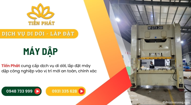 Dịch vụ tháo dỡ, di dời và lắp đặt máy dập công nghiệp 21 dich vu di doi may dap an toan gia re