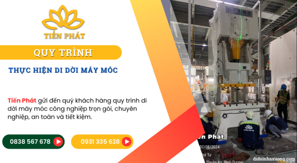 Quy trinh thuc hien di doi may moc cong nghiep