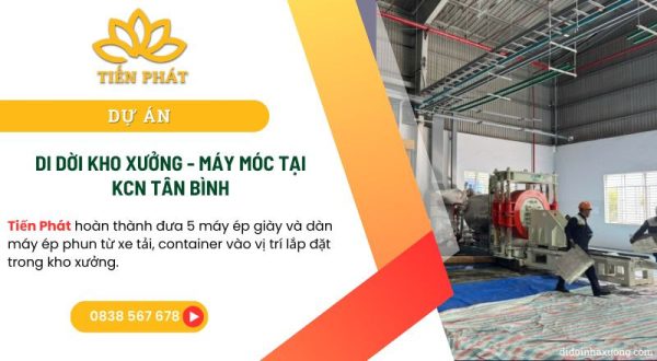 du an chuyen kho xuong di doi may moc tai kcn tan binh Tien Phat