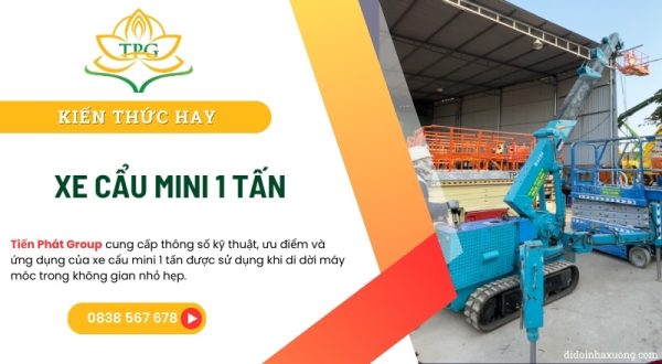 Xe cẩu mini 1 tấn Maeda MC104C 1 xe cau mini 1 tan