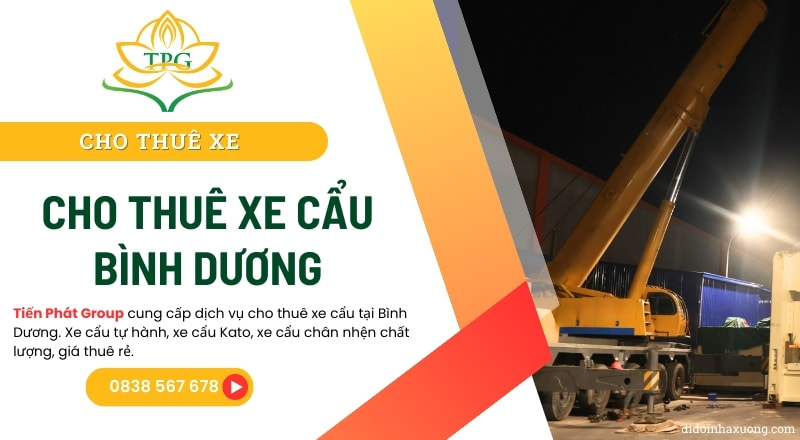 Cho thuê xe cẩu thùng, cẩu Kato 2 - 100 tấn Bình Dương giá rẻ 12 cho thue xe cau binh duong