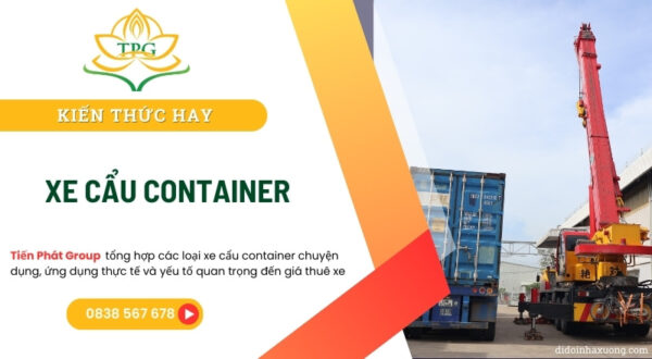 Xe cẩu container 20 feet, 40 feet chuyên nghiệp 3 xe cau container