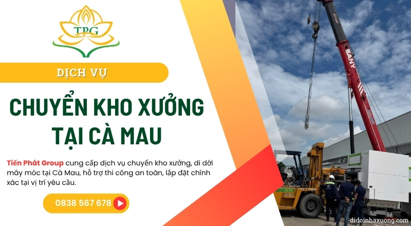 Dịch vụ chuyển kho xưởng, di dời máy móc tại Cà Mau giá rẻ 17 chuyen kho xuong ca mau