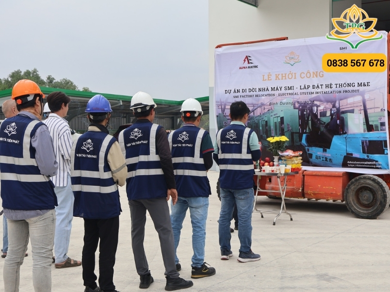 Dịch vụ chuyển kho xưởng, nhà máy, kho bãi tại Bình Dương trọn gói 3 chuyen nha may smi binh duong