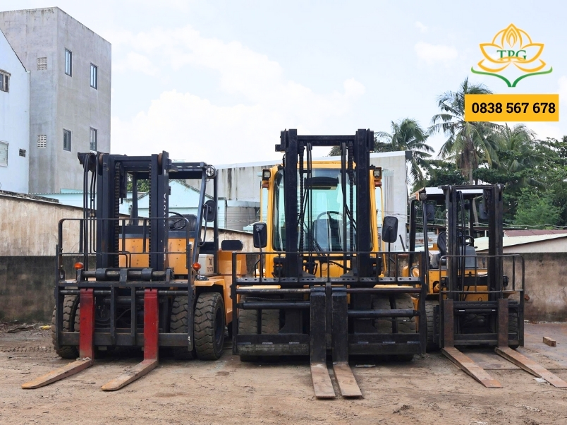 Cho thuê xe nâng hàng dầu và điện tại Long Khánh 5 bang gia thue xe nang long khanh