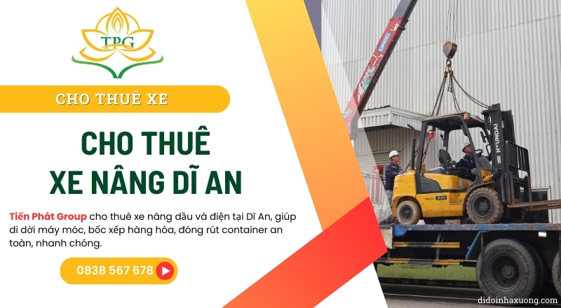 cho thue xe nang di an