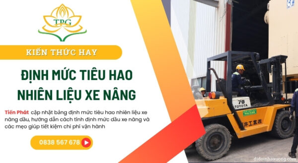 dinh muc tieu hao nhien lieu xe nang