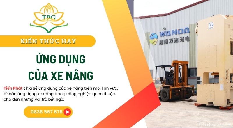 ung dung cua xe nang