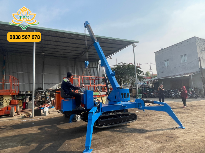 Cho thue xe cau chan nhen mini Dau Tieng