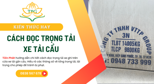 Cách đọc trọng tải xe tải ghi trên cửa 5 cach doc trong tai xe