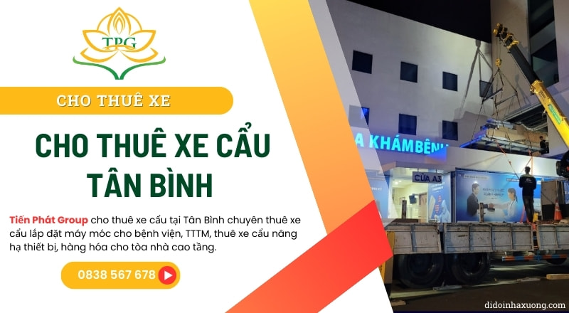 Cho thuê xe cẩu tự hành, cẩu bánh lốp, cẩu mini tại Tân Bình 9 cho thue xe cau Tan Binh
