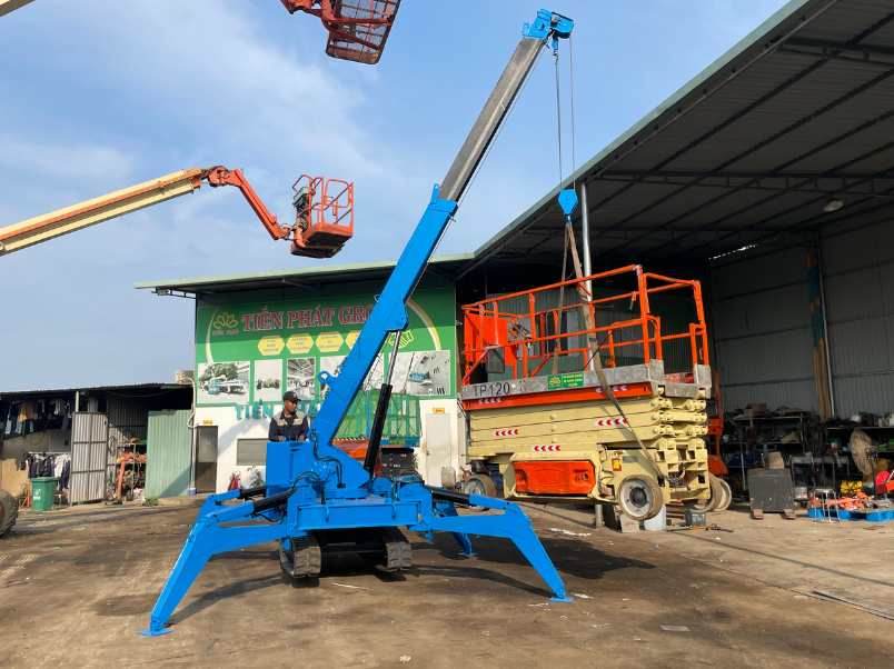 cho thuê xe cẩu chân nhện 2 - 5 tấn