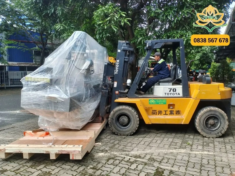 Dự án rút container và di dời máy mài tại Tây Ninh 1 quy trinh du an di doi may mai