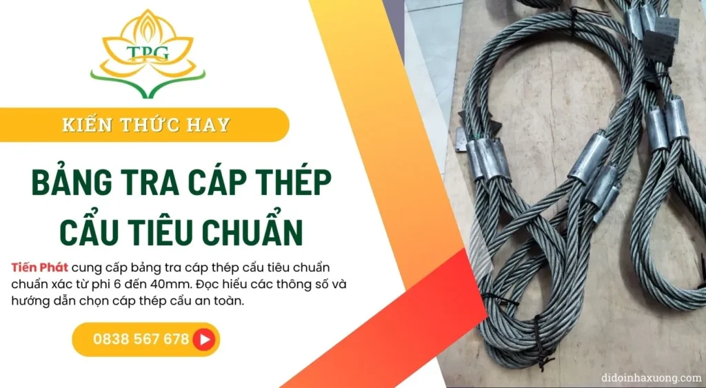 bang tra cap thep cau