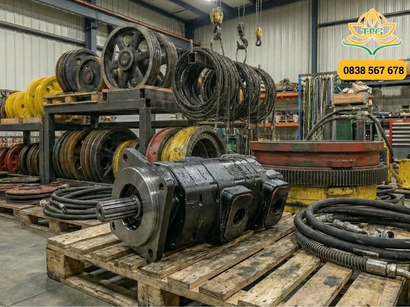 Phụ tùng xe cẩu và địa chỉ mua bán linh kiện xe cẩu uy tín 6 bom thuy luc xe cau