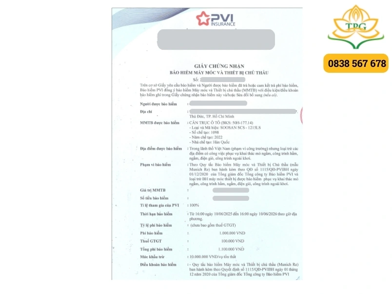 bao hiem thiet bi cho xe cau