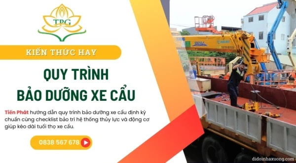 quy trinh bao duong xe cau