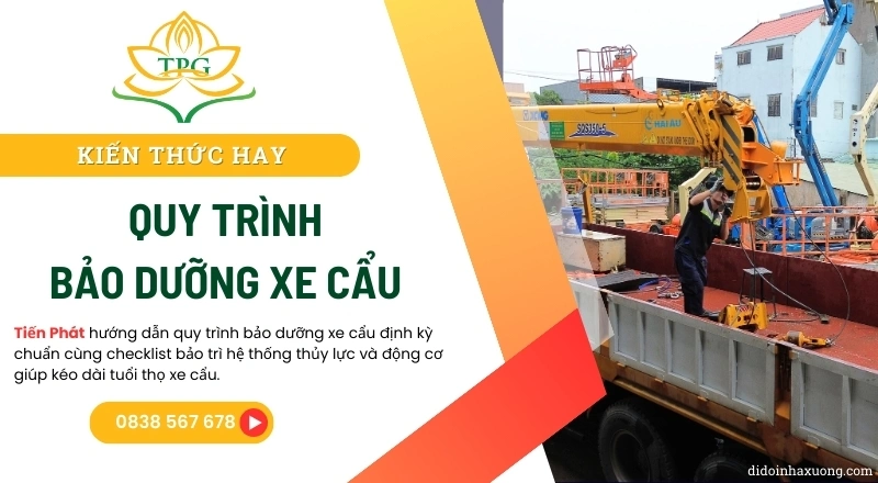 quy trinh bao duong xe cau