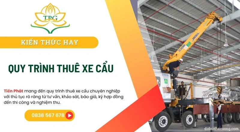 quy trinh thue xe cau