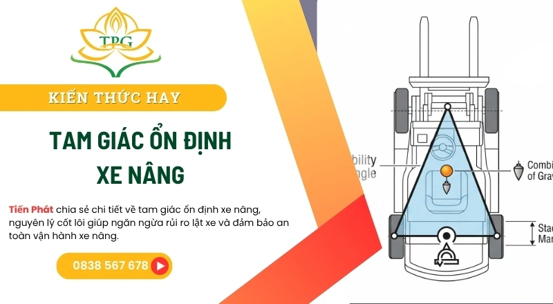 tam giac on dinh xe nang