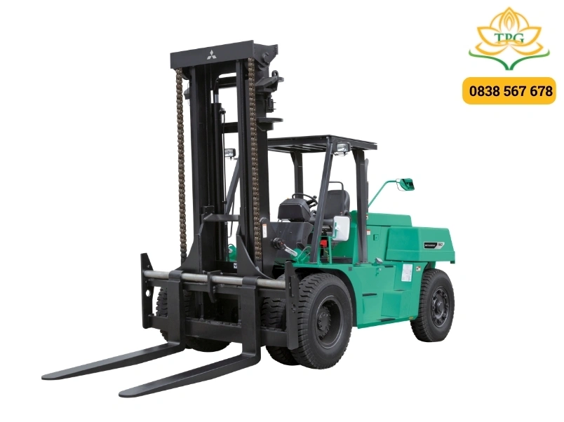 Thông số, kích thước xe nâng 1.5 - 10 tấn phổ biến 4 kich thuoc xe nang dau mitsubishi 10 tan fd100nl