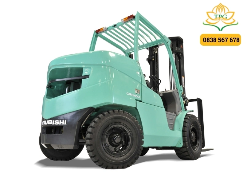 Thông số, kích thước xe nâng 1.5 - 10 tấn phổ biến 3 kich thuoc xe nang dau mitsubishi 5 tan fd50nt