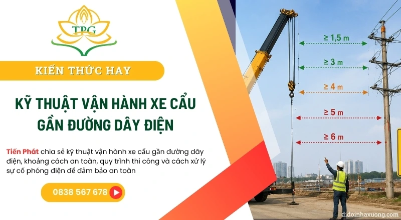 ky thuat van hanh xe cau gan duong day dien