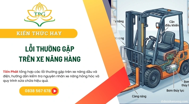 loi thuong gap tren xe nang