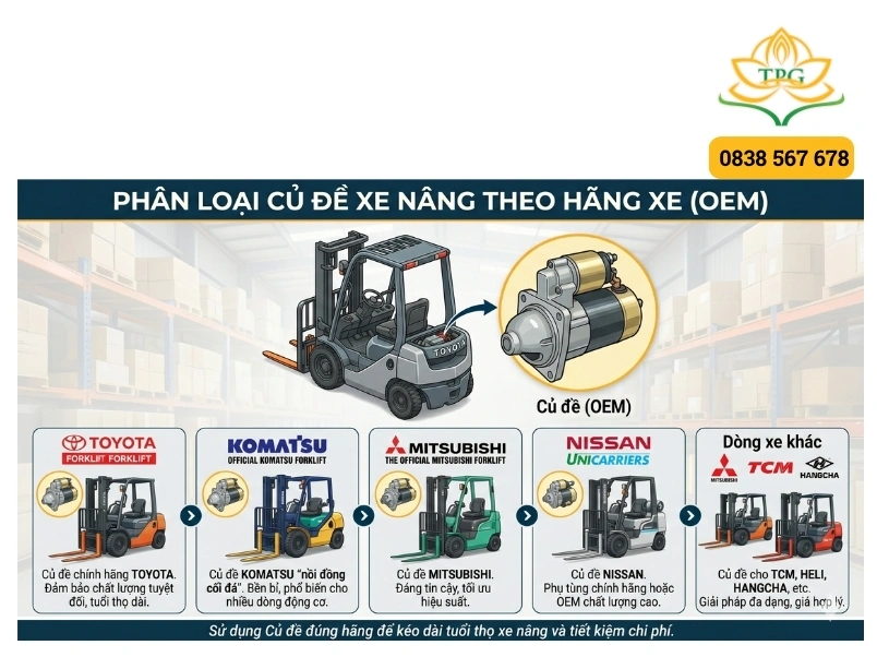 phan loai cu de xe nang theo hang xe