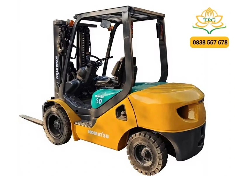 Thông số, kích thước xe nâng 1.5 - 10 tấn phổ biến 2 thong so kich thuoc xe nang dau komatsu 3 tan fd30t-16
