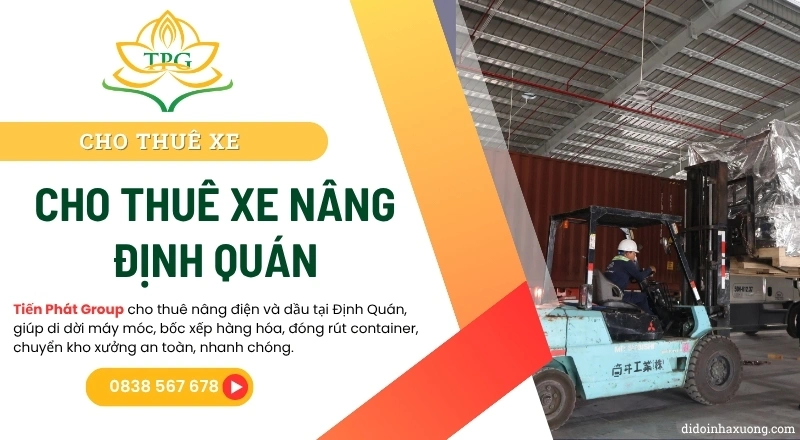 thue xe nang dinh quan