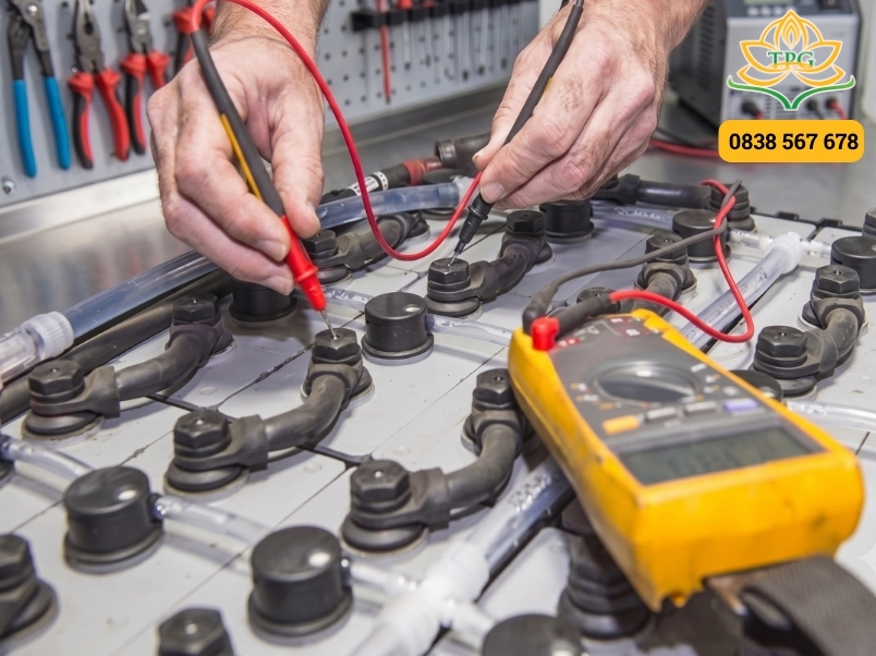 Hướng dẫn cách phục hồi bình điện xe nâng đúng kỹ thuật, hiệu quả 2 quy trinh phuc hoi doi voi dong ac quy chi axit (binh nuoc)