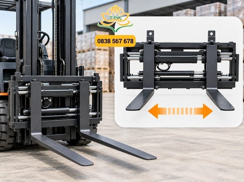 Bộ công tác xe nâng là gì và tổng hợp các loại phổ biến nhất 3 bo dich cang xe nang