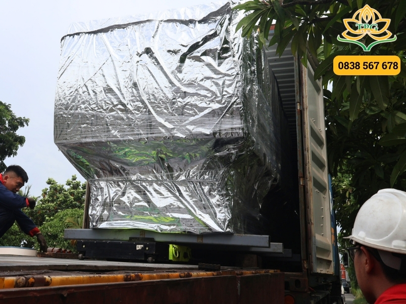 quy trinh dong hang vao container